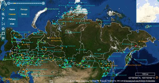 Интерактивная карта ООПТ России