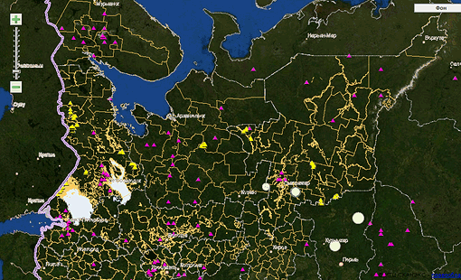 Карты проекта «Интенсивное и устойчивое лесоуправление в России (http://ourforest.ru/)